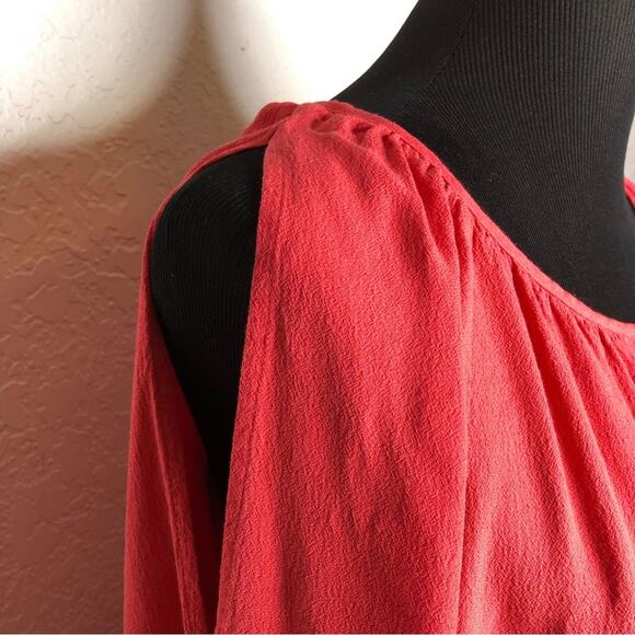 J Jill bright pink cold shoulder long sleeve top size Large - Picture 5 of 15